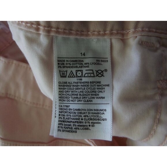 Old Navy Rockstar Jeans 14 x 29" Light Pink Sateen Super Skinny High Rise secret - Picture 7 of 8